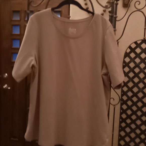 Denim & Co. Short sleeve tee. - Picture 1 of 3